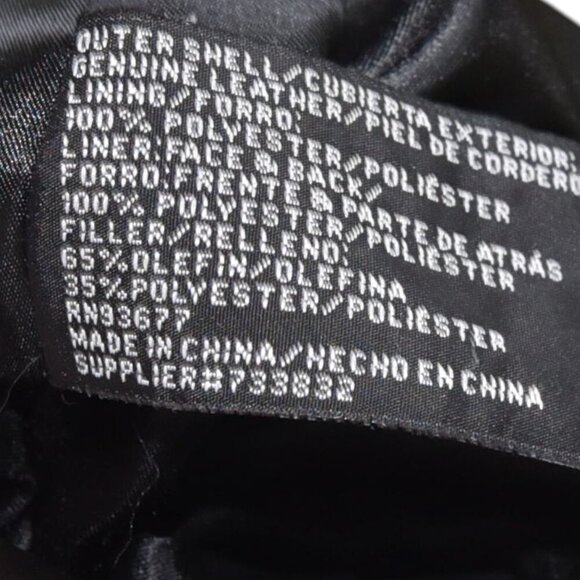 Vintage 90s Y2K Worthington Leather Button Down Black Leather Jacket Size XL - Picture 8 of 11